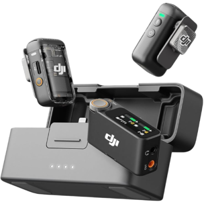 Simsiz mikrofon DJI 6941565971425 Mic 2 (2 TX + 1 RX + Charging Case)